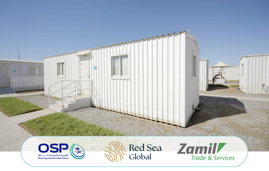 Container houses used for demonstration